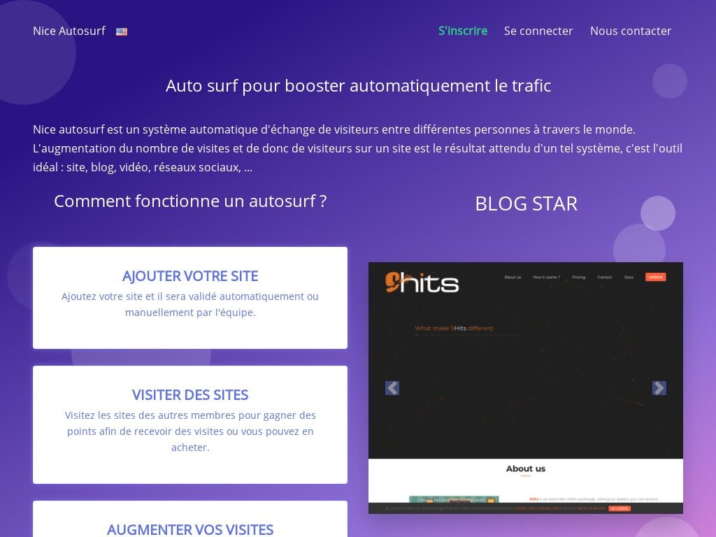 Nice-Autosurf : Augmentez Vos Visites Web avec un Système d'Autosurf Gratuit