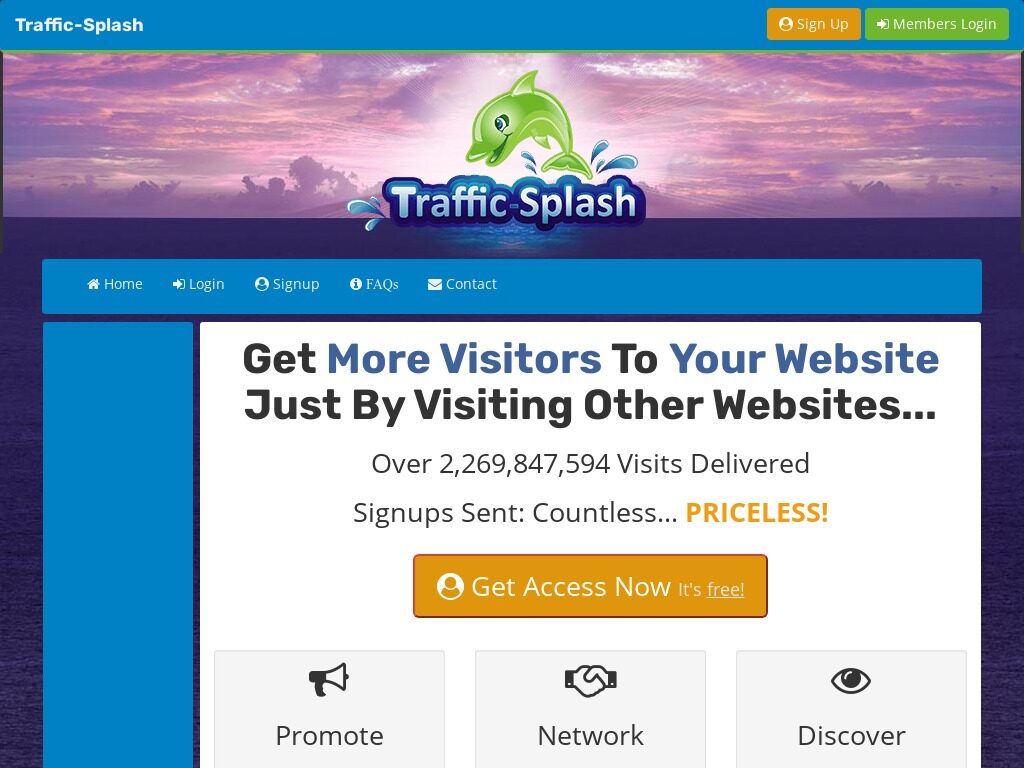 Générez des visiteurs ciblés pour votre site web avec Traffic-Splash ! Profitez d'un trafic gratuit et d'une visibilité accrue dès aujourd'hui.